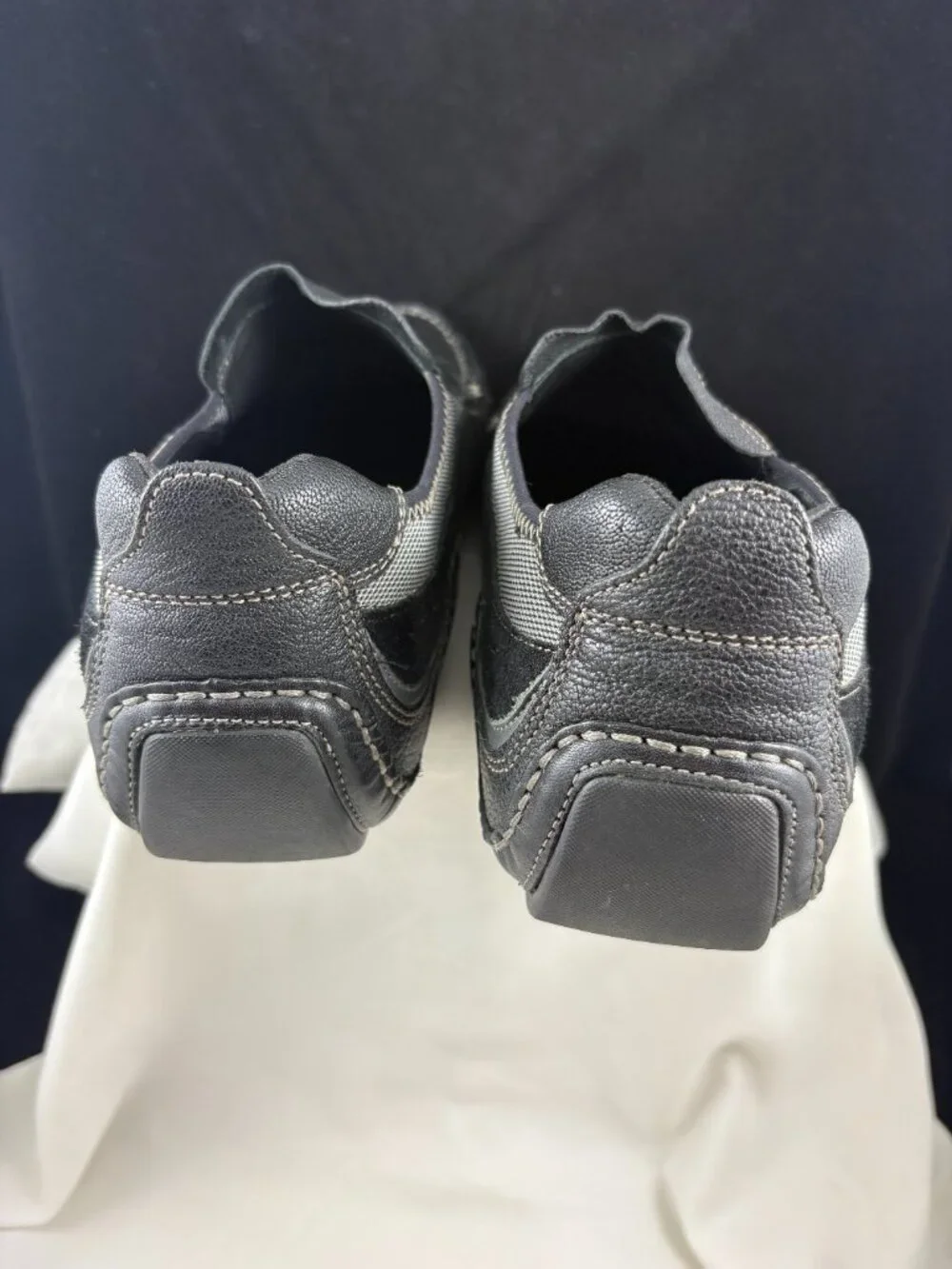 Cole Haan  Men’s Black Leather Suede Slip On Loafers Comfort Size 10 M